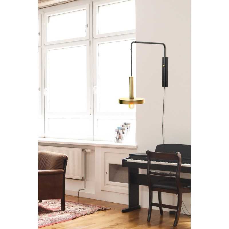 Lampe murale en acier E27 noir mat DOUMEN