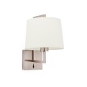 Lampe murale en acier LED intégrée acier brossé LICHIOT