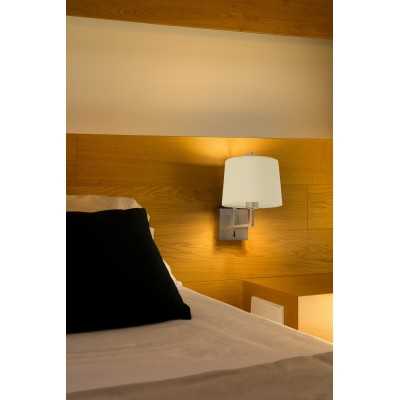 Lampe murale en acier LED intégrée acier brossé LICHIOT