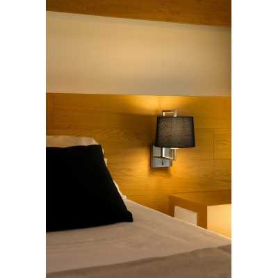 Lampe murale en acier LED intégrée acier brossé CAPBAT