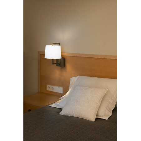 Lampe murale en acier E27 or antique MONTANS