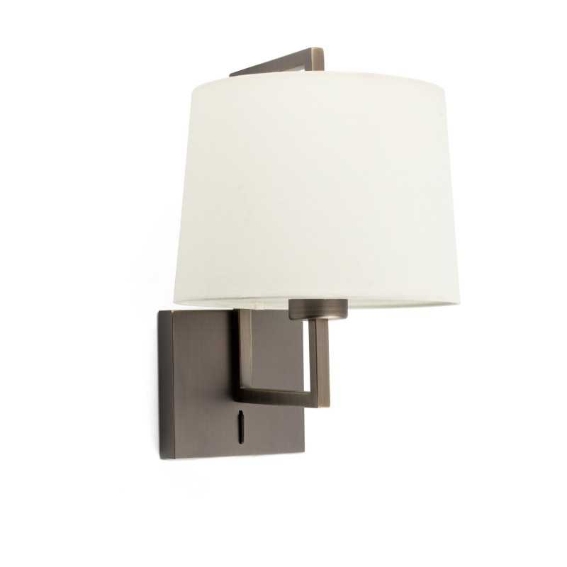 Lampe murale en acier E27 or antique AMANCE
