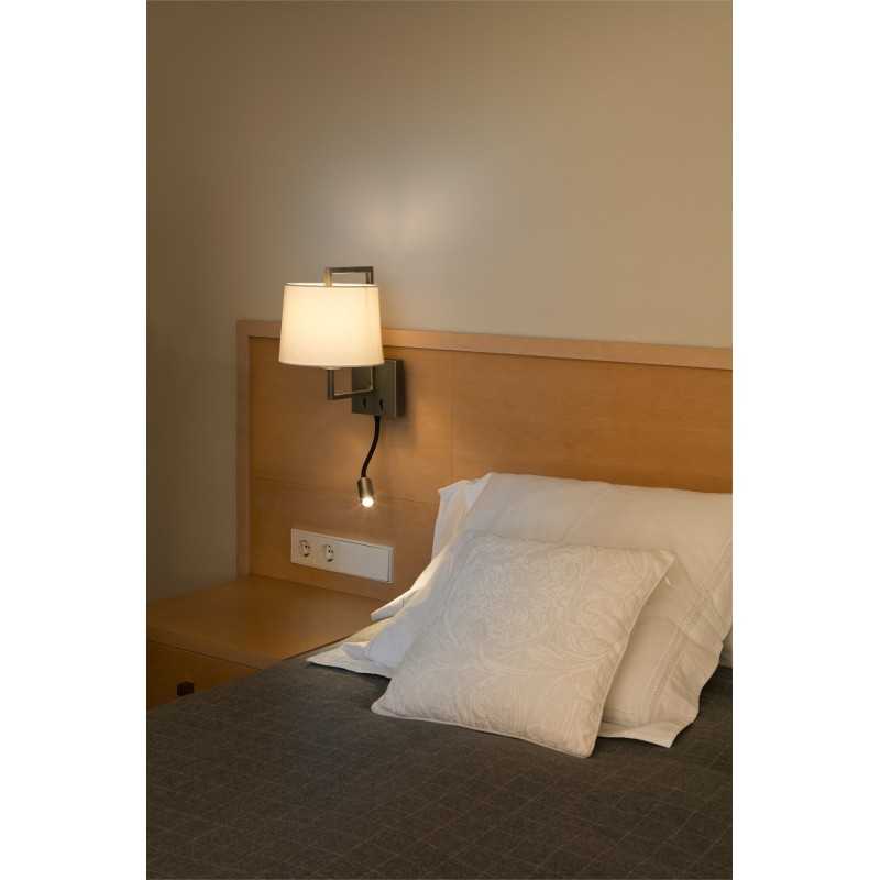 Lampe murale en acier E27 or antique HEAUMET
