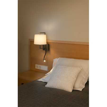 Lampe murale en acier E27 or antique HEAUMET