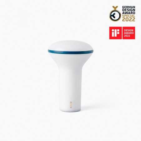 Lampe de table en polycarbonate LED intégré blanc RIANTEC