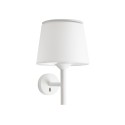 Lampe murale en acier E27 blanc mat LAILLY