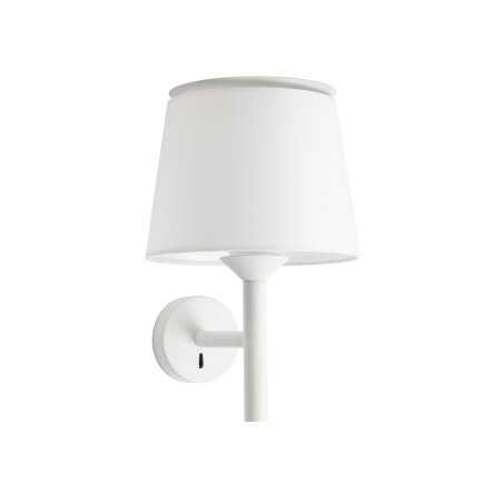Lampe murale en acier E27 blanc mat LAILLY