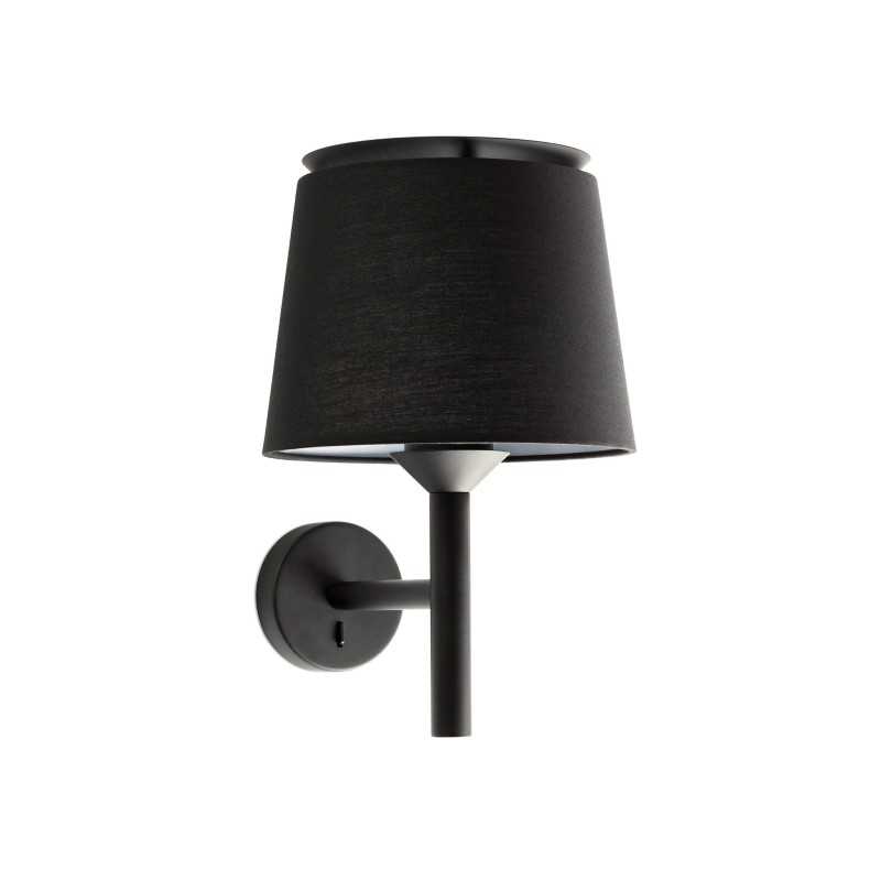 Lampe murale en acier E27 noir mat SALOMON