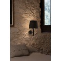 Lampe murale en acier E27 noir mat SALOMON