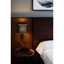 Lampe murale en acier E27 noir LANZAC