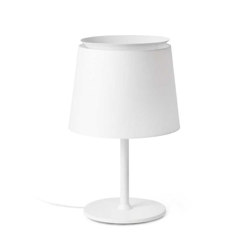 Lampe de table en acier E27 blanc CHAPPES