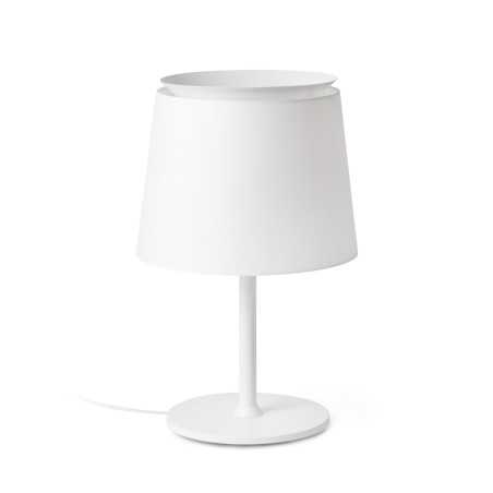 Lampe de table en acier E27 blanc CHAPPES