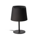 Lampe de table en acier E27 noir mat CHARDAS