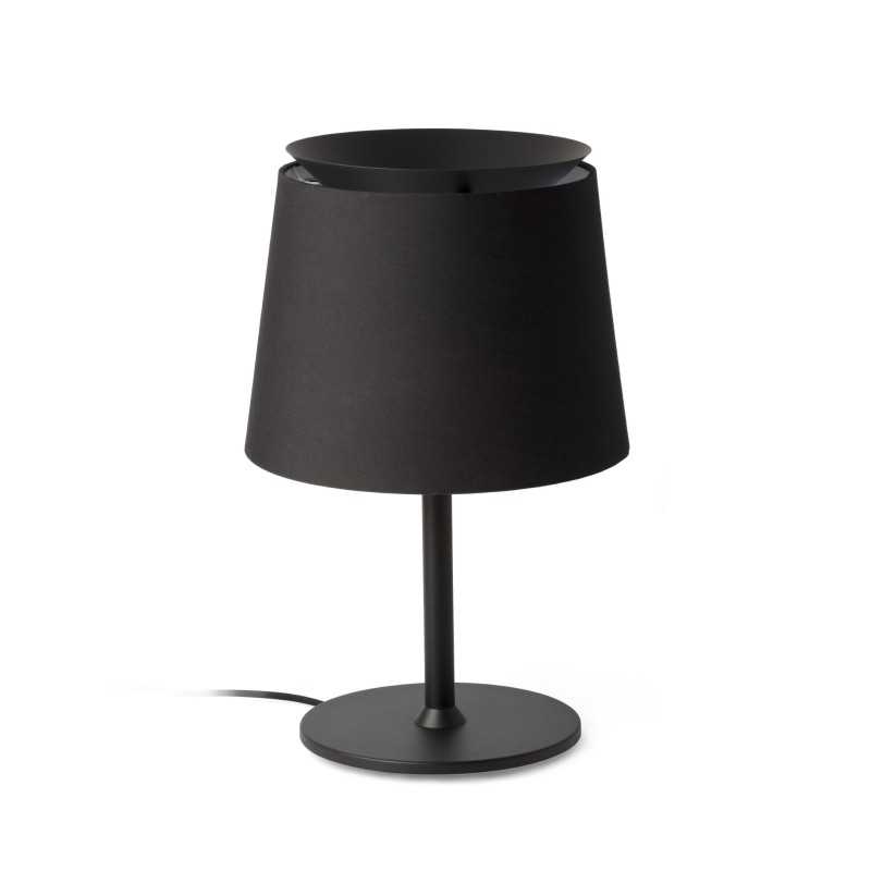 Lampe de table en acier E27 noir mat CHARDAS