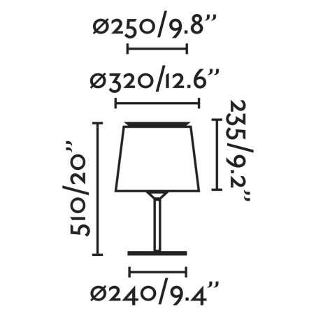 Lampe de table en acier E27 noir mat CHANAS