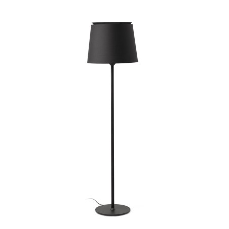 Lampe de sol en acier E27 noir mat BROMME