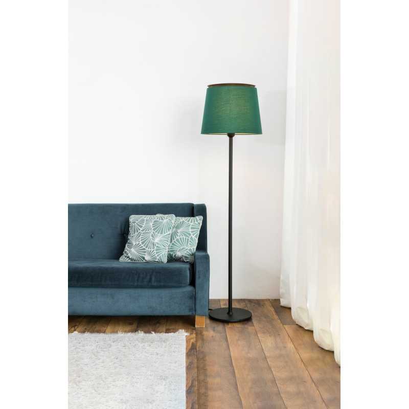 Lampe de sol en acier E27 noir mat CREQUY