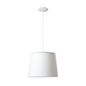Lampe de plafond en acier E27 blanc PORNIC
