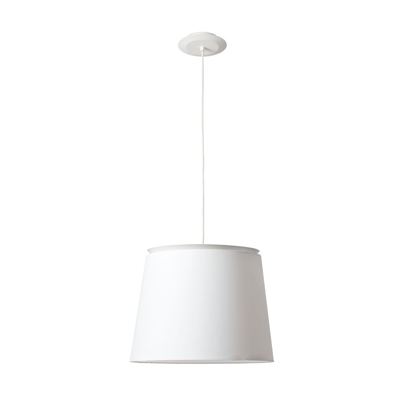 Lampe de plafond en acier E27 blanc PORNIC