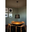 Lampe de plafond en acier E27 noir VIMONT