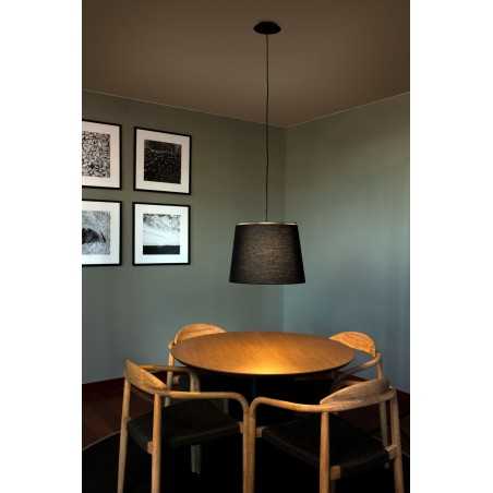 Lampe de plafond en acier E27 noir VIMONT