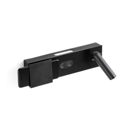 Lampe murale en aluminium LED intégré noir PRADONS