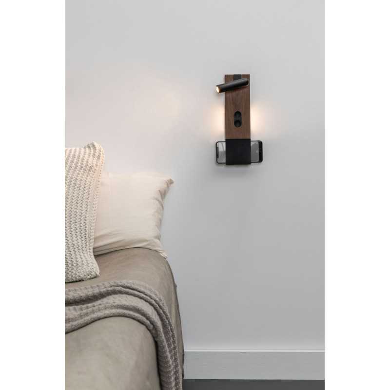 Lampe murale en bois LED intégré bois ANDELOT
