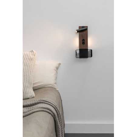 Lampe murale en bois LED intégré bois ANDELOT