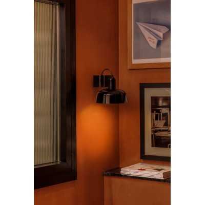 Lampe murale en aluminium E27 noir FLABAS