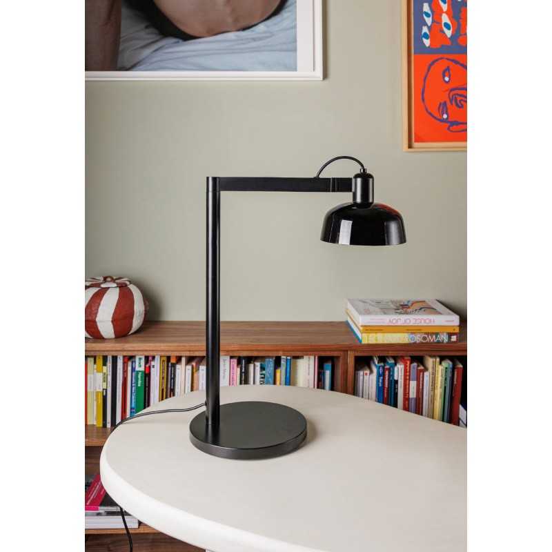 Lampe de table en acier E27 noir GREZES