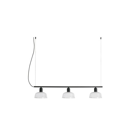 Lampe de plafond en acier E27 noir BENNAC