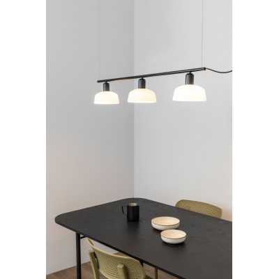 Lampe de plafond en acier E27 noir BENNAC