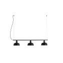 Lampe de plafond en acier E27 noir FONTAN