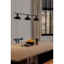 Lampe de plafond en acier E27 noir FONTAN