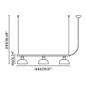 Lampe de plafond en acier E27 noir VESSAC