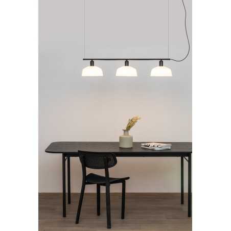 Lampe de plafond en acier E27 noir VESSAC