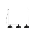 Lampe de plafond en acier E27 noir SALIGNY
