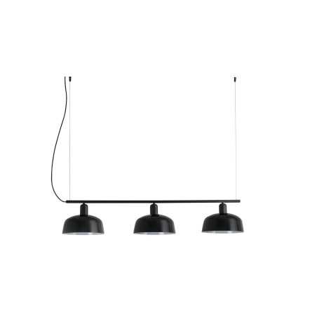 Lampe de plafond en acier E27 noir SALIGNY