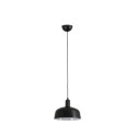 Lampe de plafond en acier E27 noir AMBLENY