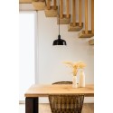 Lampe de plafond en acier E27 noir AMBLENY