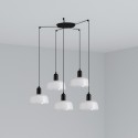 Lampe de plafond en acier E27 noir SANTES
