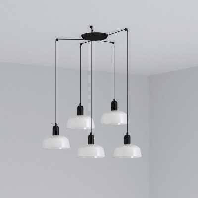 Lampe de plafond en acier E27 noir SANTES
