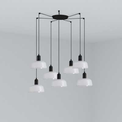 Lampe de plafond en acier E27 noir BRIANDE