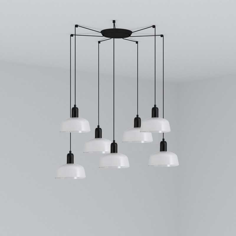 Lampe de plafond en acier E27 noir BRIANDE