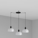 Lampe de plafond en acier E27 noir EPINIAC