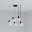 Lampe de plafond en acier E27 noir CLELLES