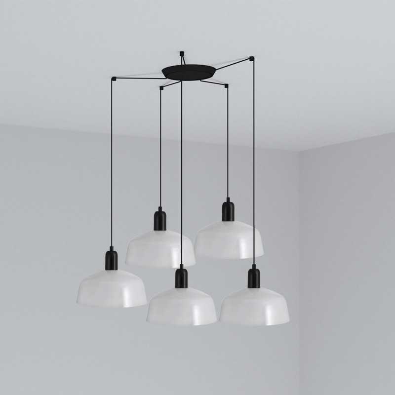 Lampe de plafond en acier E27 noir CLELLES