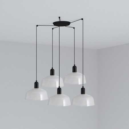 Lampe de plafond en acier E27 noir CLELLES