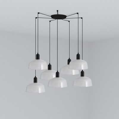 Lampe de plafond en acier E27 noir CHANGY