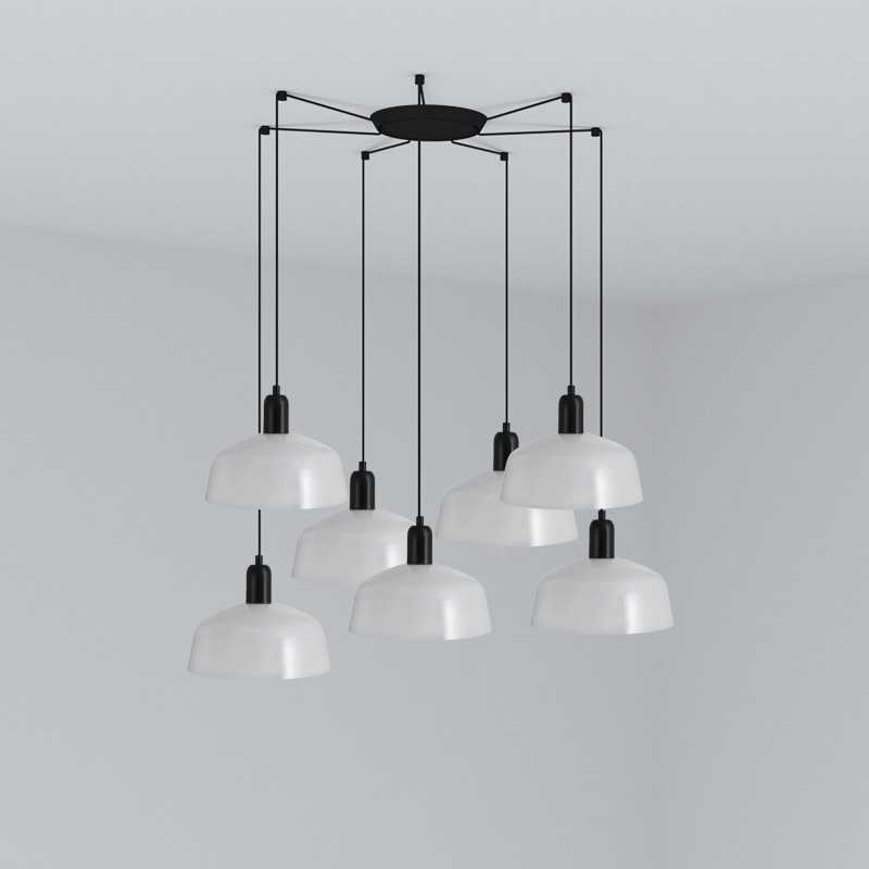 Lampe de plafond en acier E27 noir CHANGY